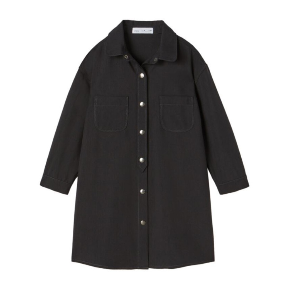 NWT ZARA off black/black shirt dress